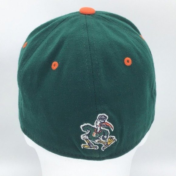 Miami UM Hurricanes green with Symbol Baseball Hat - Picture 5 of 6